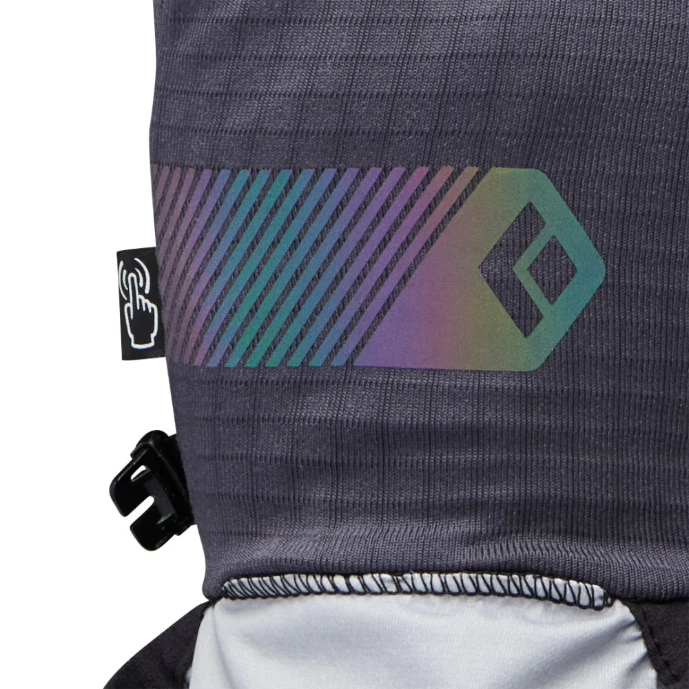 Black Diamond Gridtech Storm Hood Gloves - Carbon/Glacier