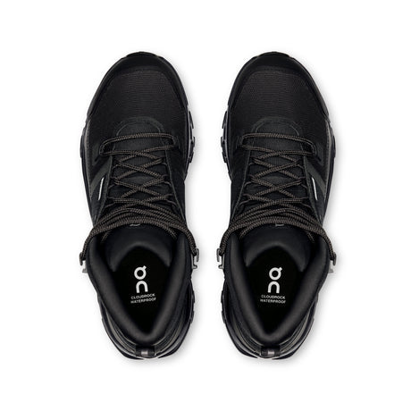 On Cloudrock Mid Waterproof (Women's) - Black/Black - Find Your Feet Australia Hobart Launceston Tasmania