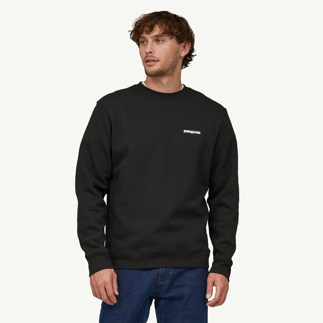 Patagonia P-6 Logo Uprisal Crew Sweatshirt (Unisex) - Black - Find Your Feet Australia Hobart Launceston Tasmania