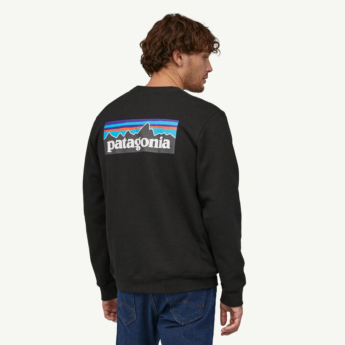 Patagonia P-6 Logo Uprisal Crew Sweatshirt (Unisex) - Black - Find Your Feet Australia Hobart Launceston Tasmania