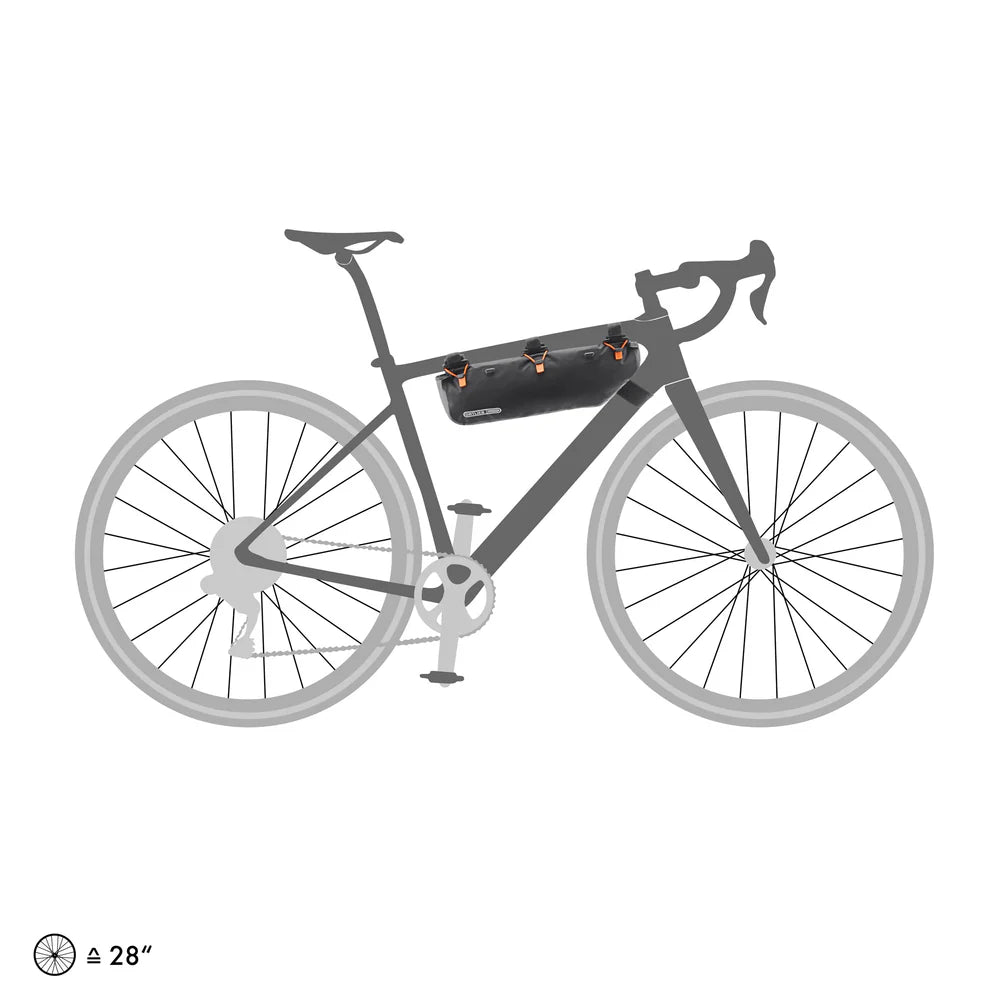 ORTLIEB Frame-Pack RC Toptube - 3L - Black Matt - Find Your Feet Australia Hobart Launceston