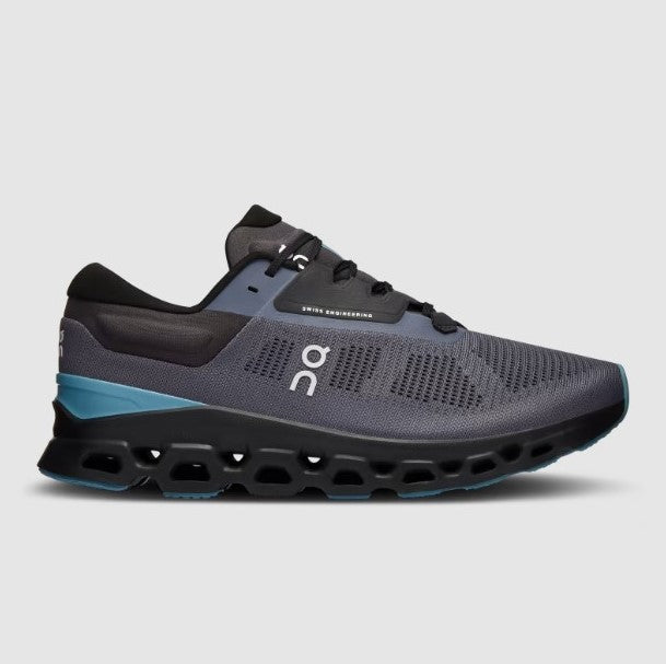 On Cloudstratus 3 Shoe (Men's) Metal | Wisteria - Find Your Feet Australia Hobart Launceston Tasmania