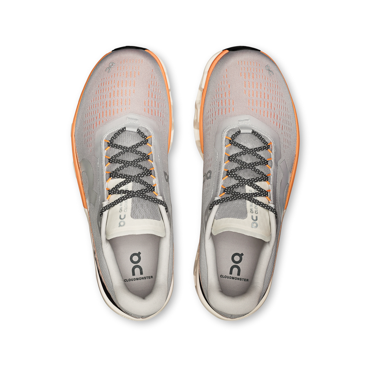 On Cloudmonster 2 Shoe (Men's) - Glacier/Tangerine - Find Your Feet Australia Hobart Launceston Tasmania