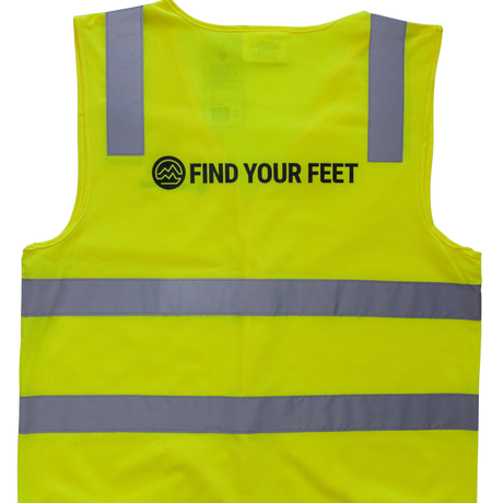 Find Your Feet High Visibility Safety Vest Night/Day Class (Unisex) Find Your Feet