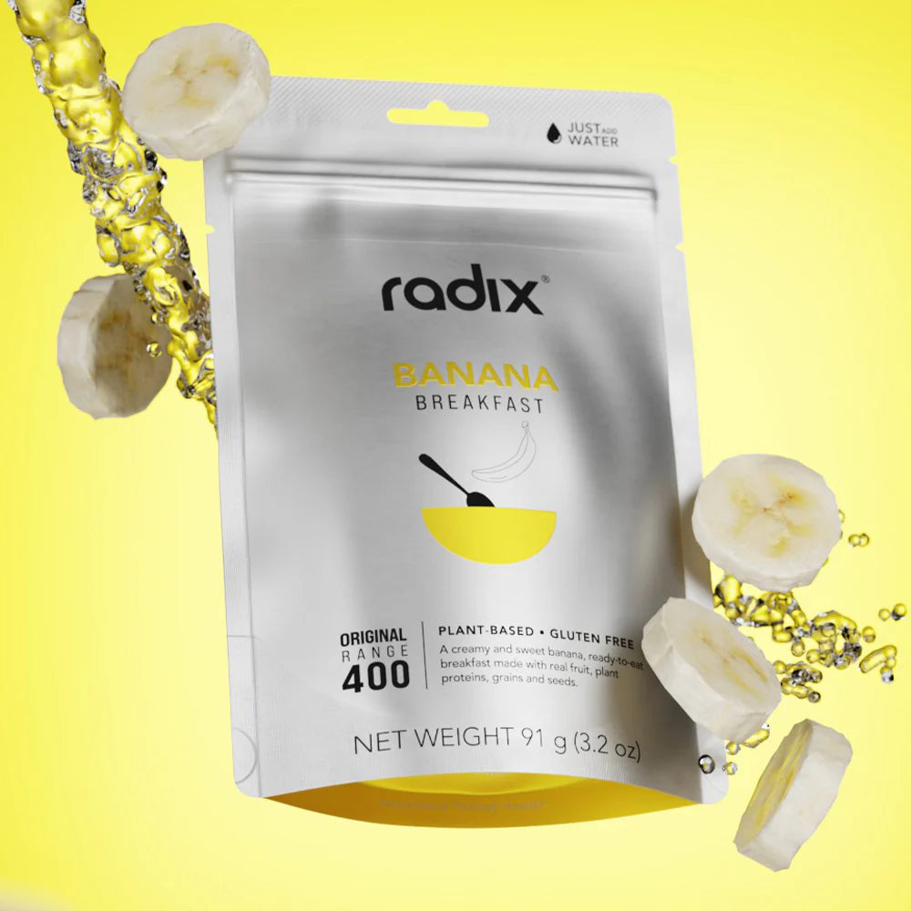 Radix Nutrition Breakfasts v9 Plant Based - 400kcal - Banana - Find Your Feet Australia Hobart Launceston Tasmania