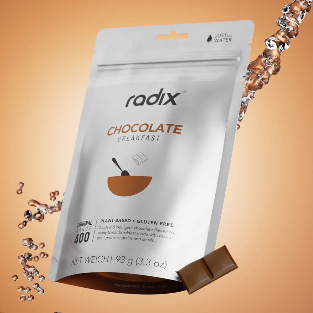 Radix Nutrition Breakfasts v9 Plant Based - 400kcal - Chocolate - Find Your Feet Australia Hobart Launceston Tasmania