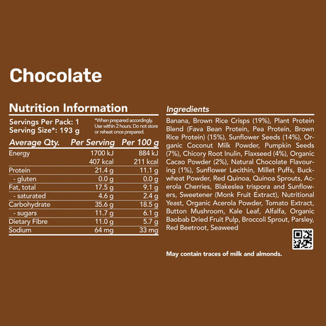 Radix Nutrition Plant Based Breakfasts Radix Nutrition
