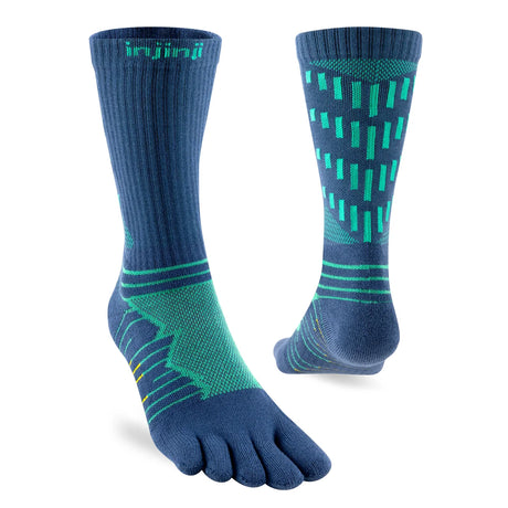  - Injinji Ultra Run Crew Toesocks (Unisex) - Poseidon