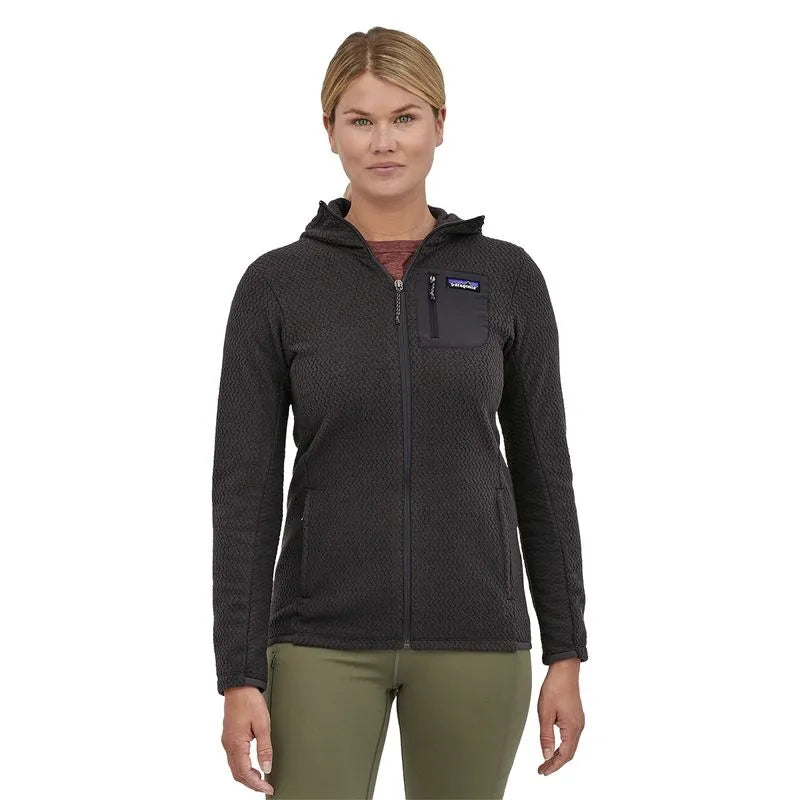 Patagonia R1 Air Full-Zip Hoody (Women's) Black - Find Your Feet Australia Hobart Launceston Tasmania