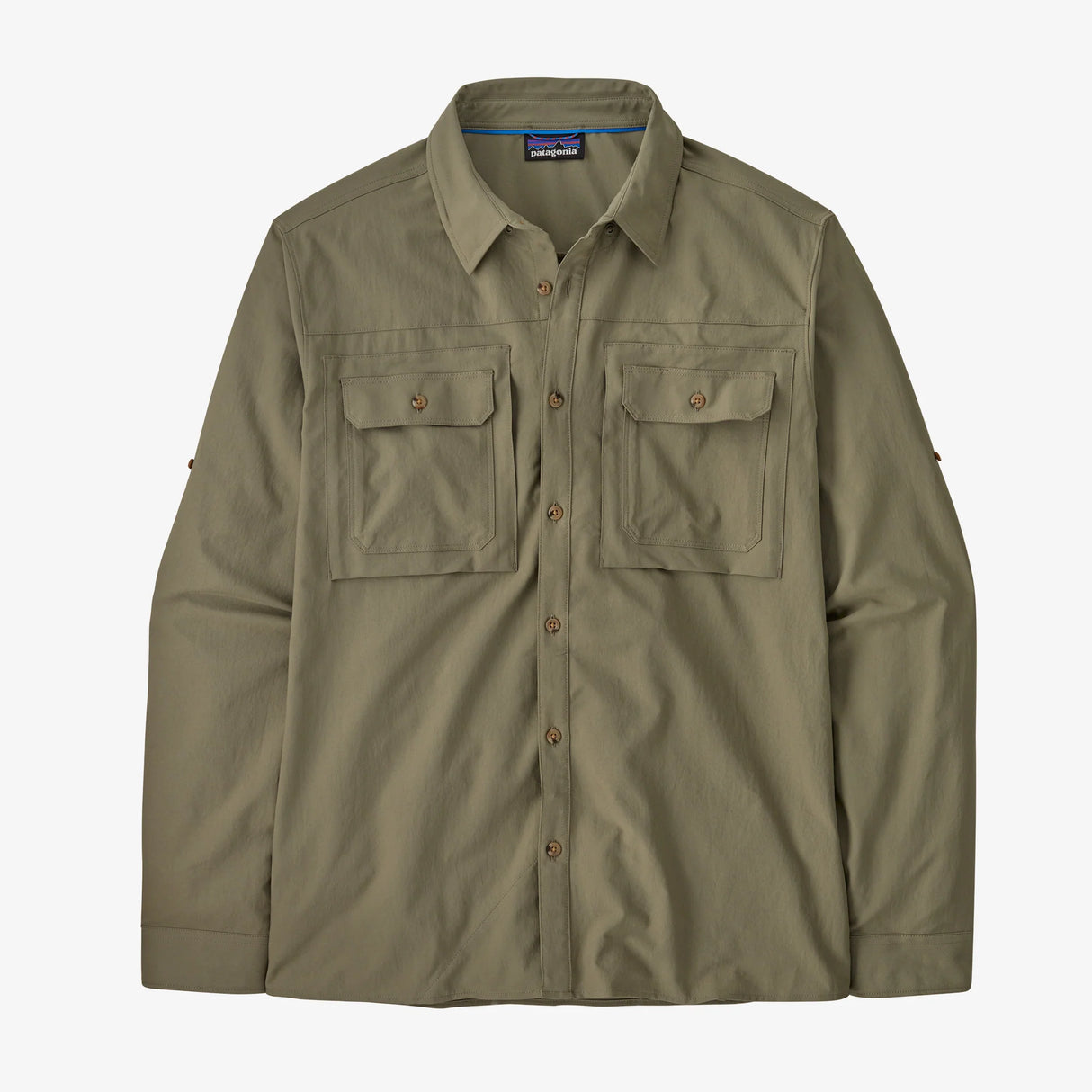 Patagonia Long-Sleeved Self-Guided Sun Shirt (Men's) - River Rock Green - Find Your Feet Australia Hobart Launceston Tasmania