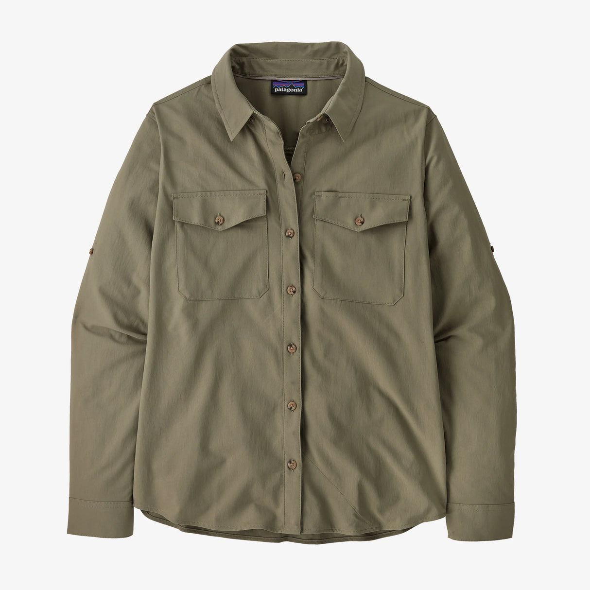 Patagonia Long-Sleeved Self-Guided Sun Shirt (Women's) - River Rock Green - Olive Green