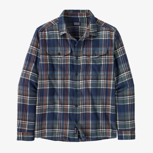 Patagonia Fjord Flannel Shirt (Men's) - Adventurer: New Navy - Find Your Feet Australia Hobart Launceston Tasmania