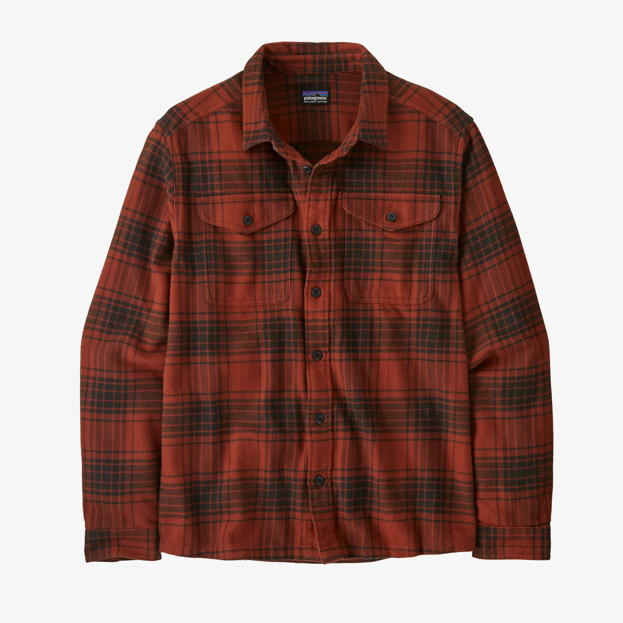 Patagonia Fjord Flannel Shirt (Men's) - Cascade: Burnished Red - Find Your Feet Australia Hobart Launceston Tasmania