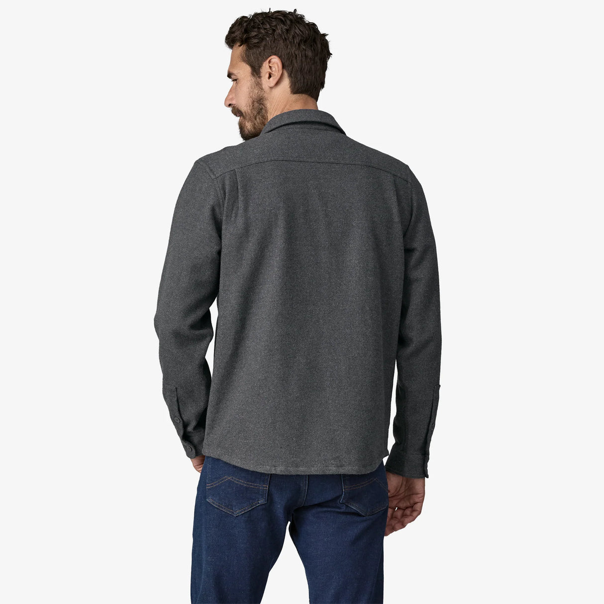 Patagonia Fjord Flannel Shirt (Men's) - Whole Weave Forge Grey - Find Your Feet Australia Hobart Launceston Tasmania