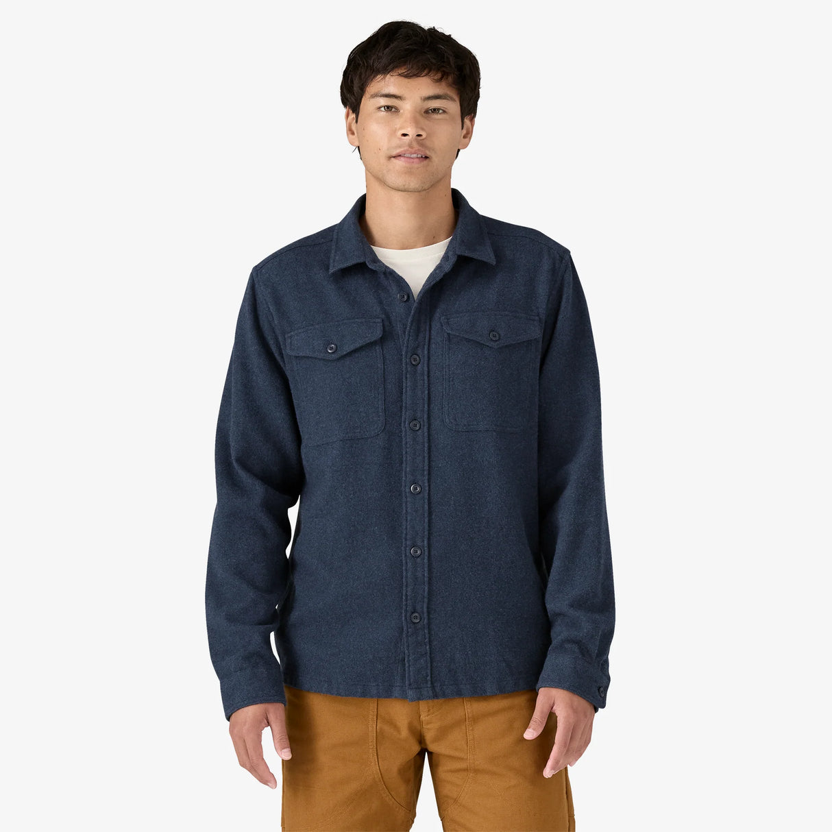 Patagonia Fjord Flannel Shirt (Men's) - Whole Weave: New Navy - Find Your Feet Australia Hobart Launceston Tasmania