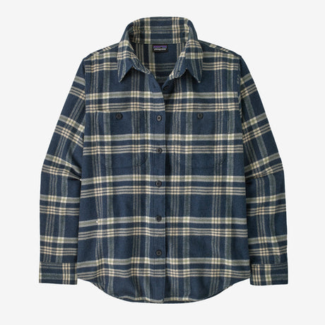Patagonia Fjord Flannel Shirt (Women's) - Old Spruce: Sunken Blue