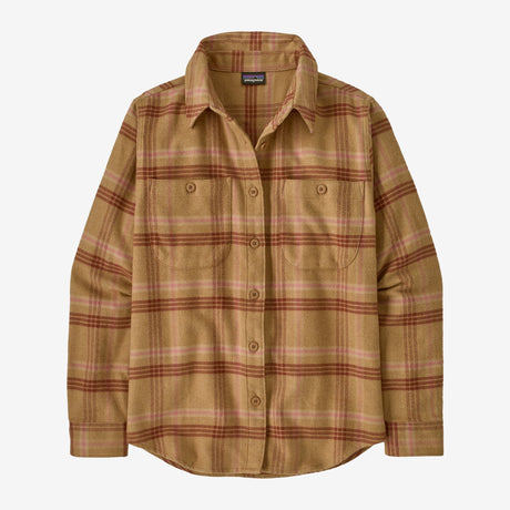 Patagonia Fjord Flannel Shirt (Women's) - Old Spruce: Nest Brown