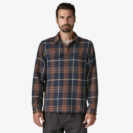 Patagonia Fjord Loft Shirt (Men's) - Netted: Sunken Blue