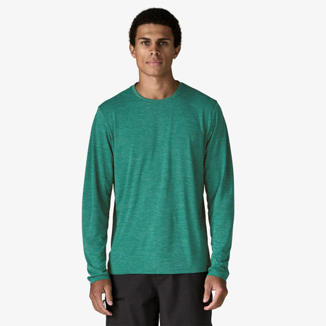 Patagonia Long-Sleeved Capilene Cool Daily Shirt (Men's) - Gem Green - Light Gem Green X-Dye