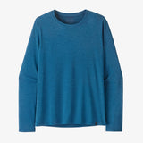 Patagonia Long-Sleeved Capilene Cool Daily Shirt (Women's) - Aquatic Blue - Light Aquatic Blue X-Dye