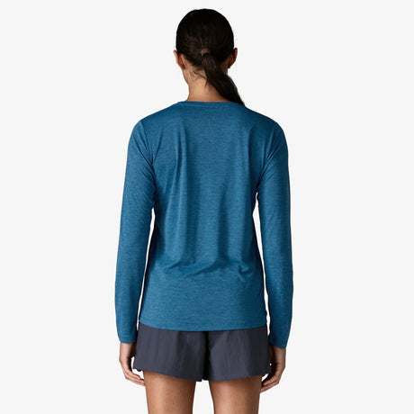 Patagonia Long-Sleeved Capilene Cool Daily Shirt (Women's) - Aquatic Blue - Light Aquatic Blue X-Dye