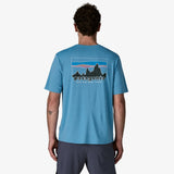 Patagonia Capilene Cool Daily Shirt '73 Skyline (Men's) - Shore Blue/Light Shore Blue X- Dye