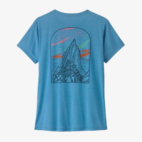 Patagonia Capilene Cool Daily Shirt - Cloud Crag (Women's) - Shore Blue - Light Shore Blue X-Dye