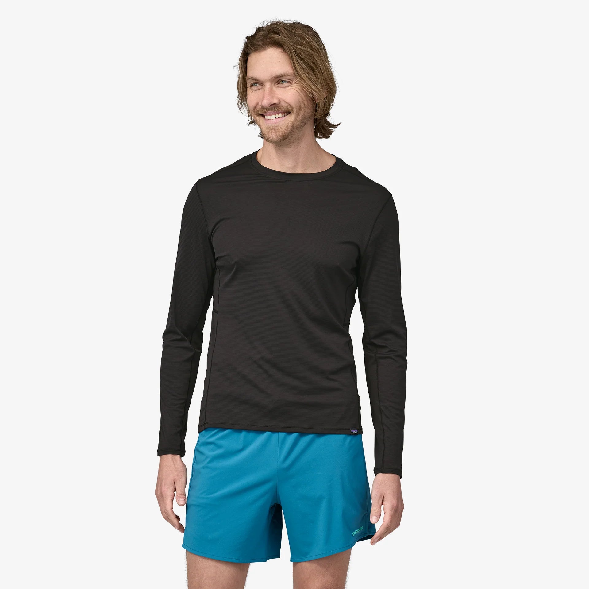 Patagonia L/S Capilene® Cool Lightweight Shirt (Men's) - Black - Find Your Feet Australia Hobart Launceston Tasmania