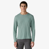 Patagonia Long-Sleeved Capilene Cool Lightweight Shirt (Men's) - Thermal Blue - Light Thermal Blue X-Dye - Green