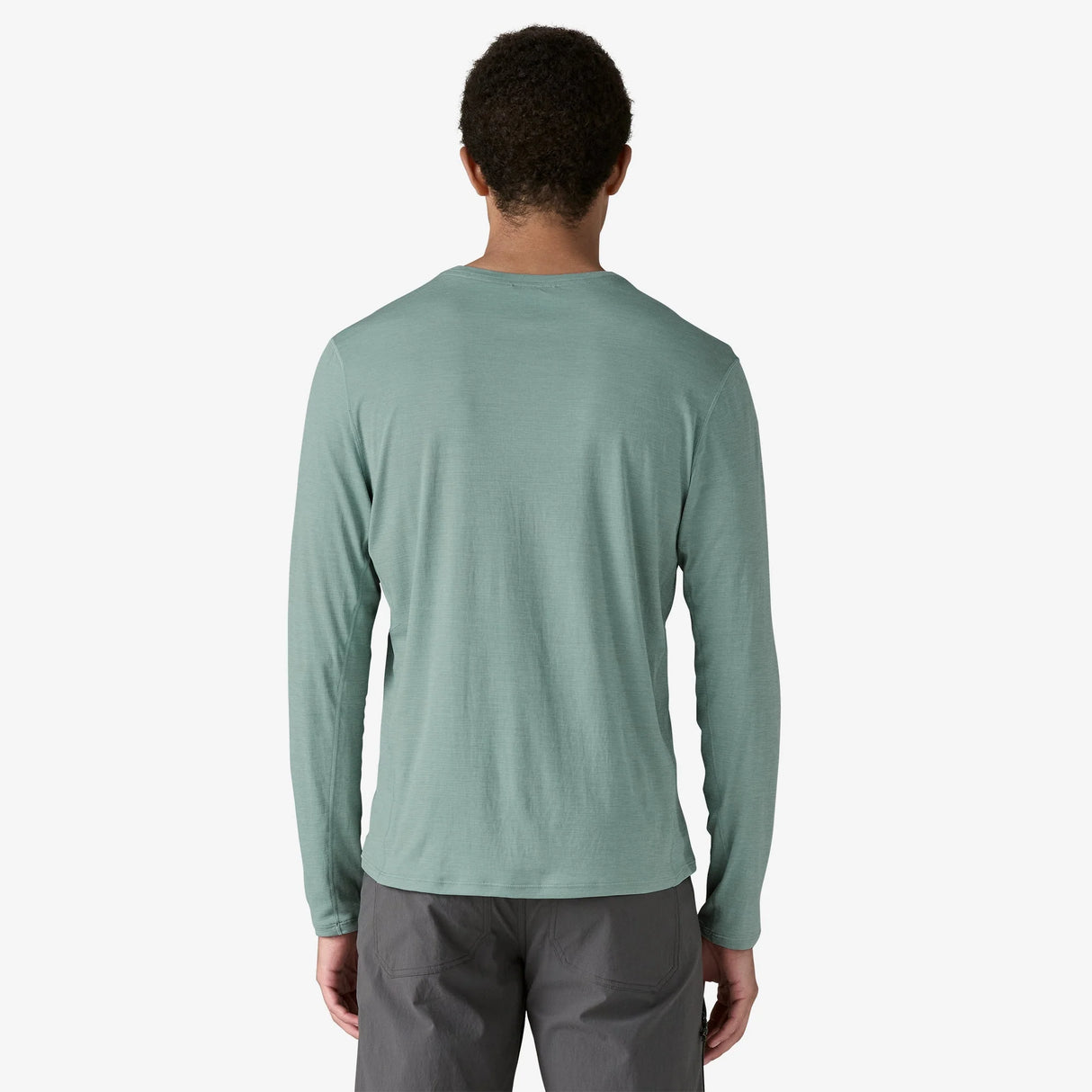 Patagonia Long-Sleeved Capilene Cool Lightweight Shirt (Men's) - Thermal Blue - Light Thermal Blue X-Dye - Green