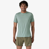 Patagonia Capilene® Cool Lightweight Shirt (Men's) - Thermal Blue - Light Thermal Blue X-Dye - Green