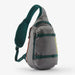 Patagonia Atom Sling Bag 8L - Noble Grey - Forest Green