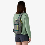 Patagonia Atom Sling Bag 8L - Noble Grey - Forest Green