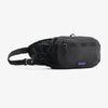 Black waist bag with Patagonia logo on a white background - Patagonia Terravia Hip Pack 4L - Black