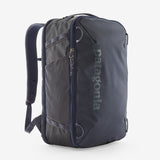 Gray backpack with Patagonia logo on a white background - Patagonia Black Hole Mini MLC Pack 30L - Smolder Blue w/Forge Grey
