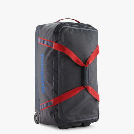 Patagonia Black Hole Wheeled Duffel 70L - Smolder Blue w/Amanita Red