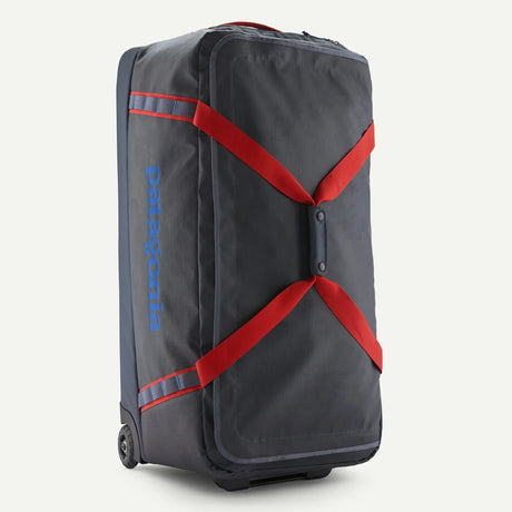 Patagonia Black Hole Wheeled Duffel 100L - Smolder Blue w/Amanita Red - Navy - Smoulder