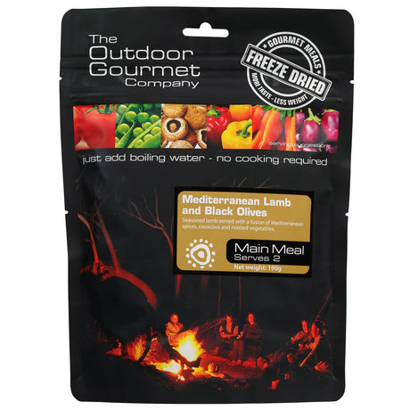 The Outdoor Gourmet Company Meals - Mediterranean Lamb w/ Black Olives