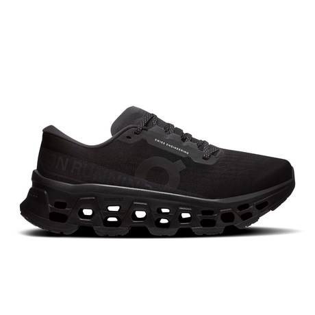 On Cloudmonster 3 Shoes (Women's) - Black/Black