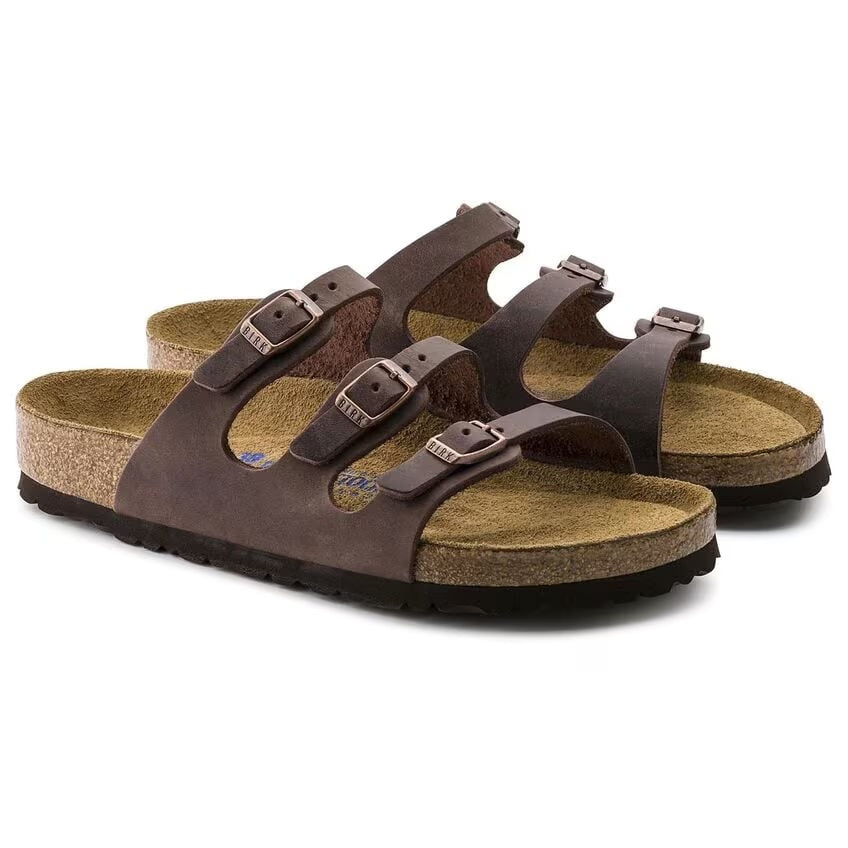 Birkenstock Florida SFB Oiled Leather/Suede (Women's) - Habana - Find Your Feet Australia Hobart Launcdeston Tasmania