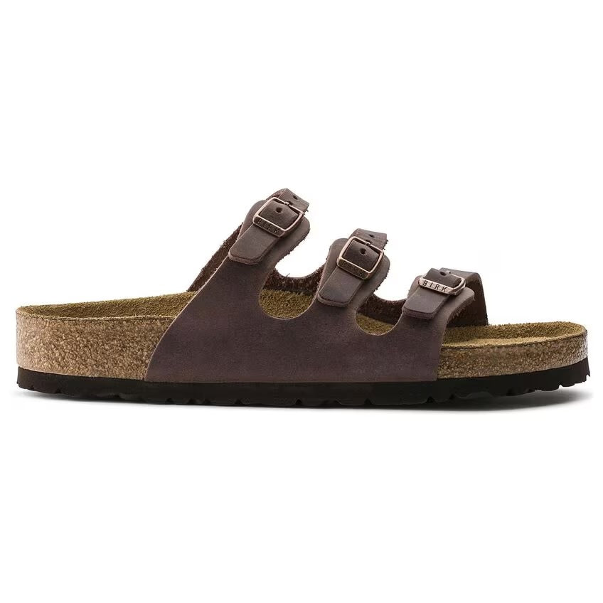 Birkenstock Florida SFB Oiled Leather/Suede (Women's) - Habana - Find Your Feet Australia Hobart Launcdeston Tasmania