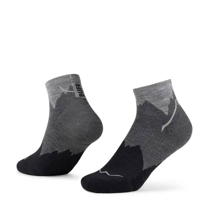 BUFF Lightweight Merino Quarter Socks (Unisex) - Black