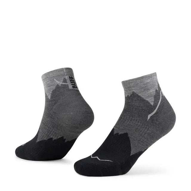 BUFF Lightweight Merino Quarter Socks (Unisex) - Black