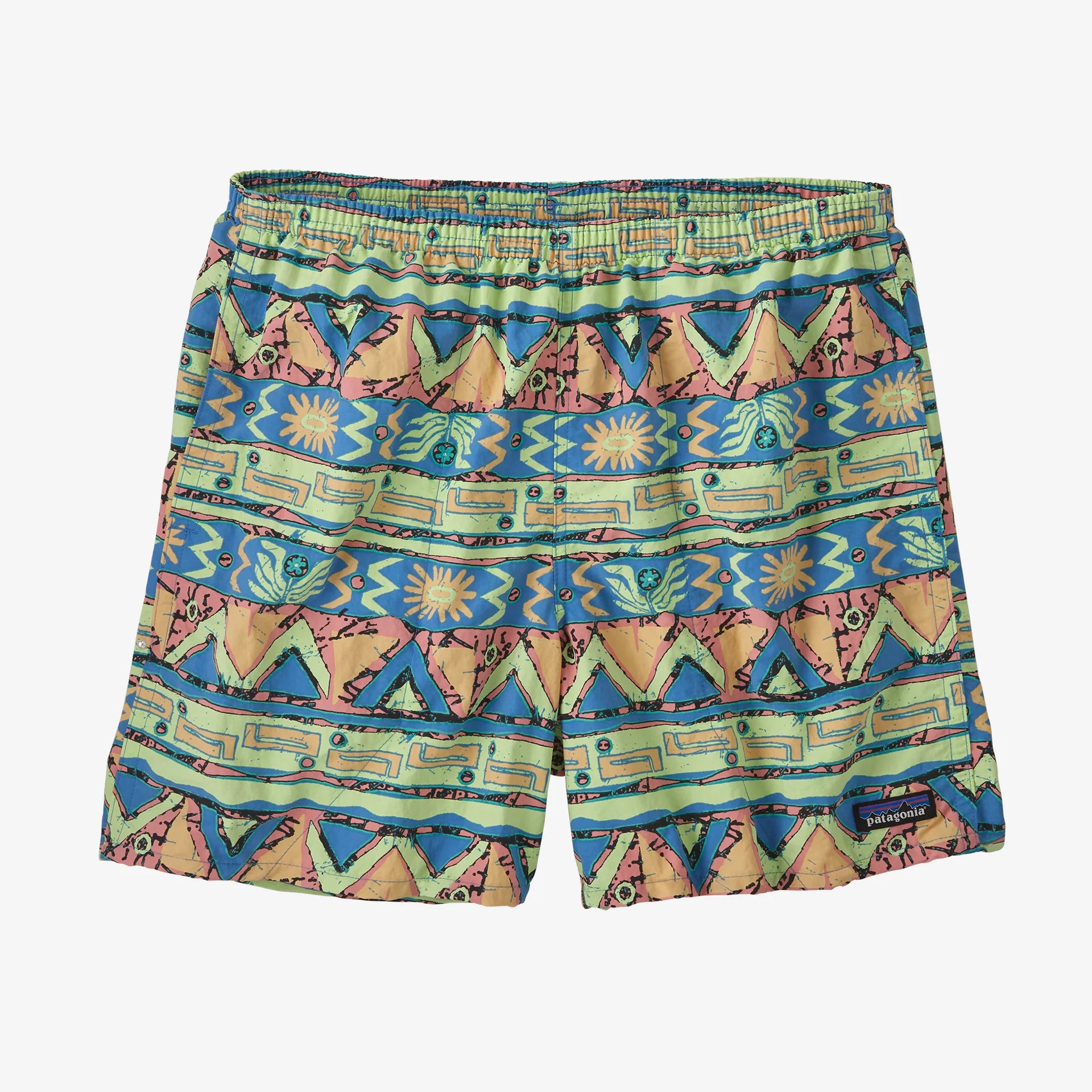 Patagonia Baggies Shorts 5" (Men's) - High Hopes Geo: Salamander Green - Find Your Feet Australia Hobart Launceston Tasmania