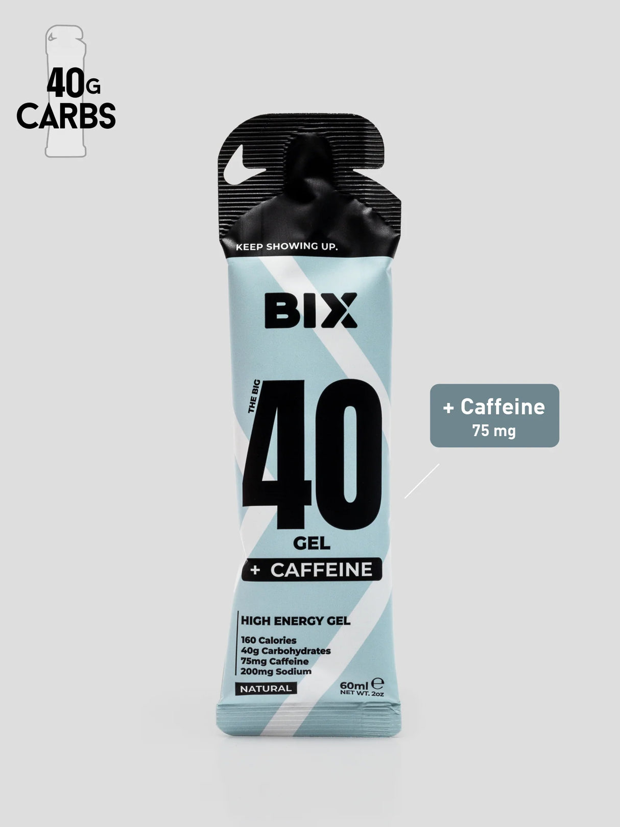 Bix Performance The Big 40 Gel - Natural + Caffeine