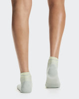 On Performance Run Sock Low (Unisex) - Tin/Lemonade - Green