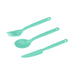 Sea To Summit Camp Cutlery - 3 Piece - Cabbage - Teal - Cyan - Blue