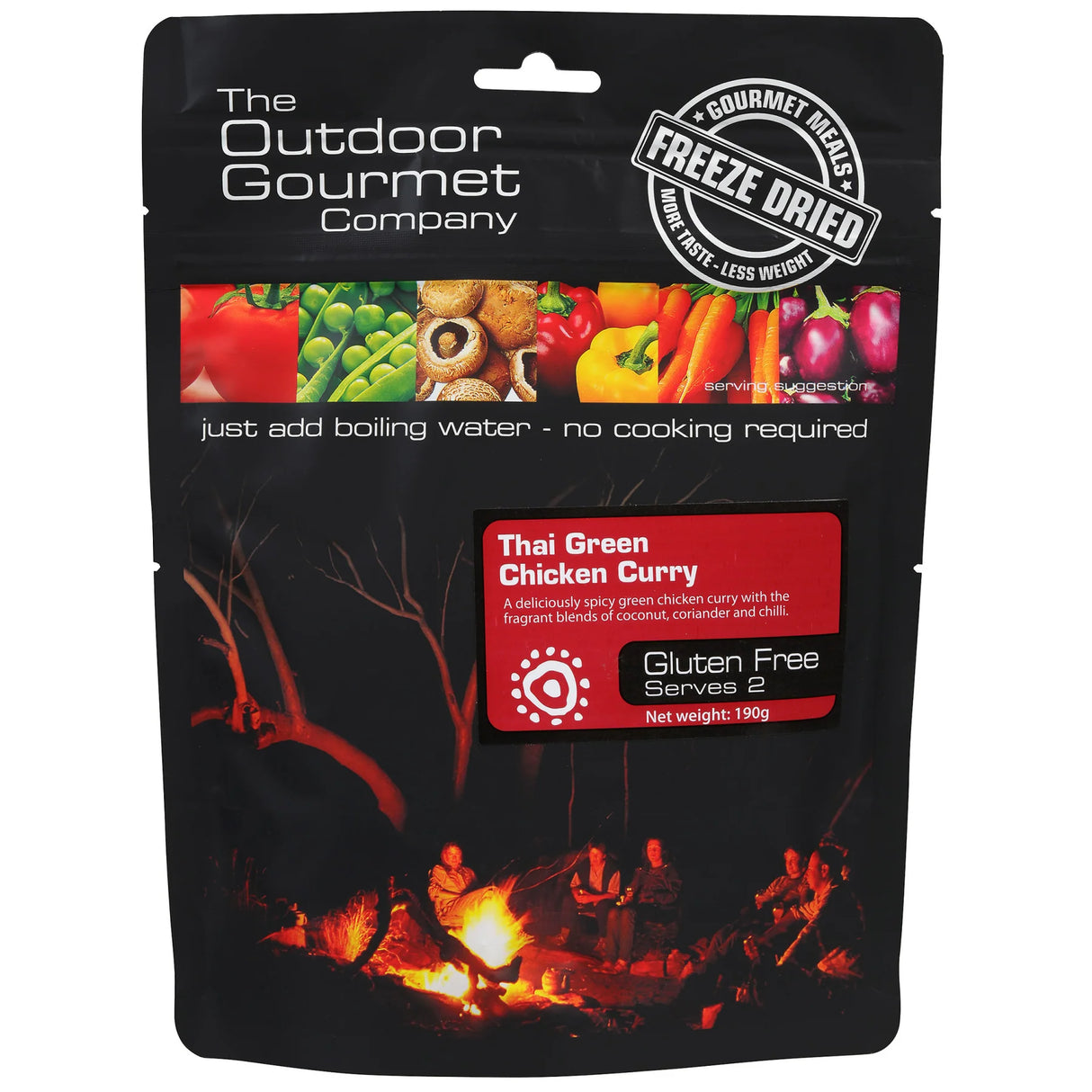 The Outdoor Gourmet Company Meals - Thai Green Chicken Curry (GF)