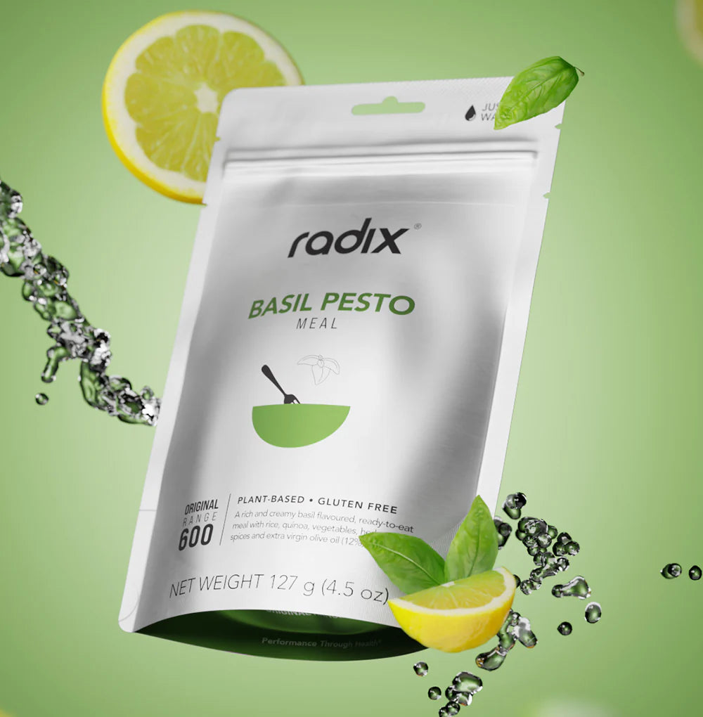 Radix Nutrition Main Meals v9 Plant Based - Original Range 600 - Basil Pesto - Find Your Feet Australia Hobart Launceston Tasmania