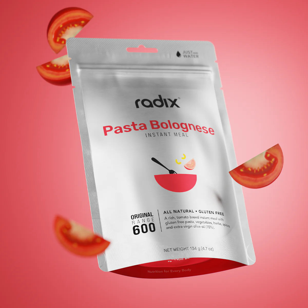 Radix Nutrition Main Meals v9 Plant Based - Original Range 600 - Pasta Bolognese - Find Your Feet Australia Hobart Launceston Tasmania
